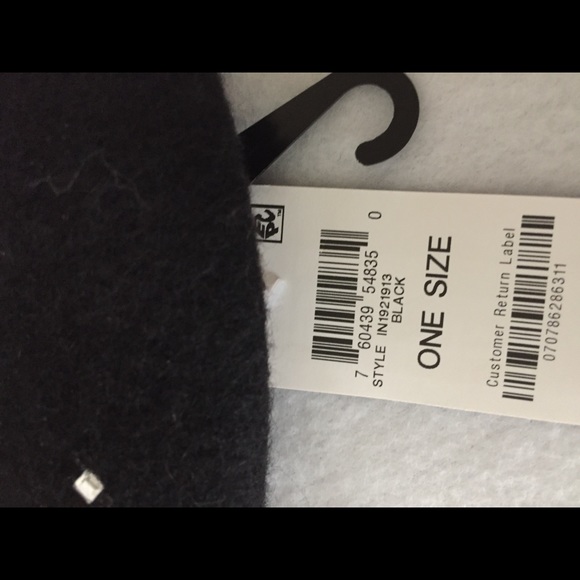 INC Jewel-Embellished Beret (Black) - Picture 7 of 7